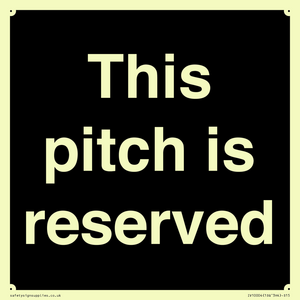 This pitch is reserved